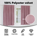 vidaXL Sötétítő függönyök 2 pcs Sötét rózsaszín 140 x 175 cm Bársony