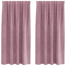 vidaXL Sötétítő függönyök 2 pcs Sötét rózsaszín 140 x 175 cm Bársony