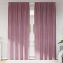vidaXL Sötétítő függönyök 2 pcs Sötét rózsaszín 140 x 245 cm Bársony