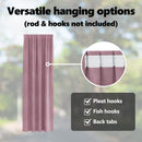 vidaXL Sötétítő függönyök 2 pcs Sötét rózsaszín 140 x 260 cm Bársony