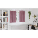 vidaXL Sötétítő függönyök 2 pcs Sötét rózsaszín 140 x 140 cm Bársony