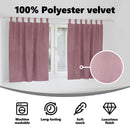 vidaXL Sötétítő függönyök 2 pcs Sötét rózsaszín 140 x 140 cm Bársony