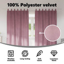 vidaXL Sötétítő függönyök 2 pcs Sötét rózsaszín 140 x 260 cm Bársony