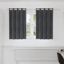 vidaXL Sötétítő függönyök 2 db Világosszürke 140 x 140 cm Bársony
