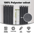 vidaXL Sötétítő függönyök 2 pcs Világosszürke 140 x 175 cm Bársony