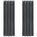 vidaXL Sötétítő függönyök 2 pcs Világosszürke 140 x 260 cm Bársony