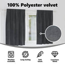 vidaXL Sötétítő függönyök 2 pcs Világosszürke 140 x 175 cm Bársony