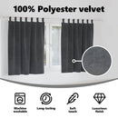 vidaXL Sötétítő függönyök 2 pcs Világosszürke 140 x 140 cm Bársony