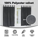 vidaXL Sötétítő függönyök 2 pcs Világosszürke 140 x 175 cm Bársony