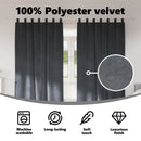 vidaXL Sötétítő függönyök 2 pcs Világosszürke 140 x 245 cm Bársony