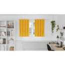 vidaXL Sötétítő függönyök 2 pcs Mustár sárga 140 x 140 cm Bársony