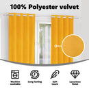 vidaXL Sötétítő függönyök 2 pcs Mustár sárga 140 x 175 cm Bársony