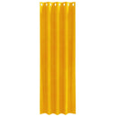 vidaXL Sötétítő függönyök 2 pcs Mustár sárga 140 x 225 cm Bársony