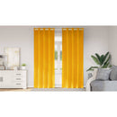 vidaXL Sötétítő függönyök 2 pcs Mustár sárga 140 x 245 cm Bársony