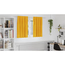 vidaXL Sötétítő függönyök 2 pcs Mustár sárga 140 x 140 cm Bársony
