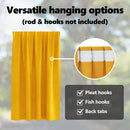vidaXL Sötétítő függönyök 2 pcs Mustár sárga 140 x 140 cm Bársony