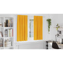 vidaXL Sötétítő függönyök 2 pcs Mustár sárga 140 x 175 cm Bársony
