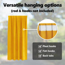 vidaXL Sötétítő függönyök 2 pcs Mustár sárga 140 x 175 cm Bársony