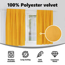 vidaXL Sötétítő függönyök 2 pcs Mustár sárga 140 x 175 cm Bársony
