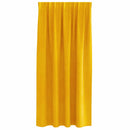vidaXL Sötétítő függönyök 2 pcs Mustár sárga 140 x 175 cm Bársony