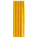 vidaXL Sötétítő függönyök 2 pcs Mustár sárga 140 x 260 cm Bársony