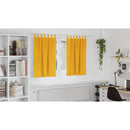 vidaXL Sötétítő függönyök 2 pcs Mustár sárga 140 x 140 cm Bársony