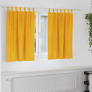 vidaXL Sötétítő függönyök 2 pcs Mustár sárga 140 x 140 cm Bársony