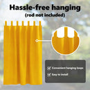 vidaXL Sötétítő függönyök 2 pcs Mustár sárga 140 x 140 cm Bársony