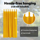 vidaXL Sötétítő függönyök 2 pcs Mustár sárga 140 x 175 cm Bársony