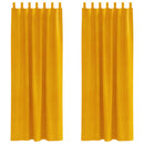 vidaXL Sötétítő függönyök 2 pcs Mustár sárga 140 x 225 cm Bársony