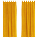 vidaXL Sötétítő függönyök 2 pcs Mustár sárga 140 x 260 cm Bársony