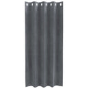 vidaXL Sötétítő függönyök 2 pcs Világosszürke 140 x 175 cm Bársony