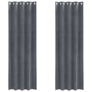 vidaXL Sötétítő függönyök 2 pcs Világosszürke 140 x 245 cm Bársony
