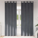 vidaXL Függönyök 2 db Világosszürke 140 x 260 cm Bársony