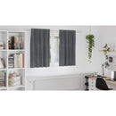 vidaXL Sötétítő függönyök 2 pcs Világosszürke 140 x 140 cm Bársony