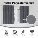 vidaXL Sötétítő függönyök 2 pcs Világosszürke 140 x 140 cm Bársony