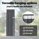 vidaXL Sötétítő függönyök 2 pcs Világosszürke 140 x 260 cm Bársony