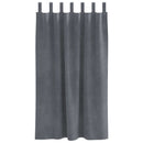 vidaXL Sötétítő függönyök 2 pcs Világosszürke 140 x 175 cm Bársony