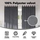 vidaXL Sötétítő függönyök 2 pcs Világosszürke 140 x 245 cm Bársony