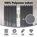 vidaXL Sötétítő függönyök 2 pcs Világosszürke 140 x 260 cm Bársony
