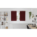 vidaXL Sötétítő függönyök 2 pcs Bordó 140 x 140 cm Bársony