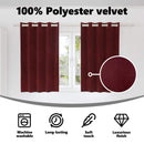vidaXL Sötétítő függönyök 2 pcs Bordó 140 x 140 cm Bársony