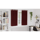 vidaXL Sötétítő függönyök 2 pcs Bordó 140 x 175 cm Bársony