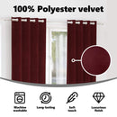vidaXL Sötétítő függönyök 2 pcs Bordó 140 x 175 cm Bársony