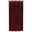 vidaXL Sötétítő függönyök 2 pcs Bordó 140 x 175 cm Bársony