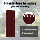 vidaXL Sötétítő függönyök 2 pcs Bordó 140 x 225 cm Bársony