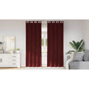 vidaXL Sötétítő függönyök 2 pcs Bordó 140 x 245 cm Bársony