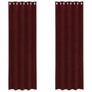 vidaXL Sötétítő függönyök 2 pcs Bordó 140 x 245 cm Bársony