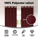vidaXL Sötétítő függönyök 2 pcs Bordó 140 x 260 cm Bársony