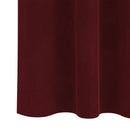 vidaXL Sötétítő függönyök 2 pcs Bordó 140 x 140 cm Bársony